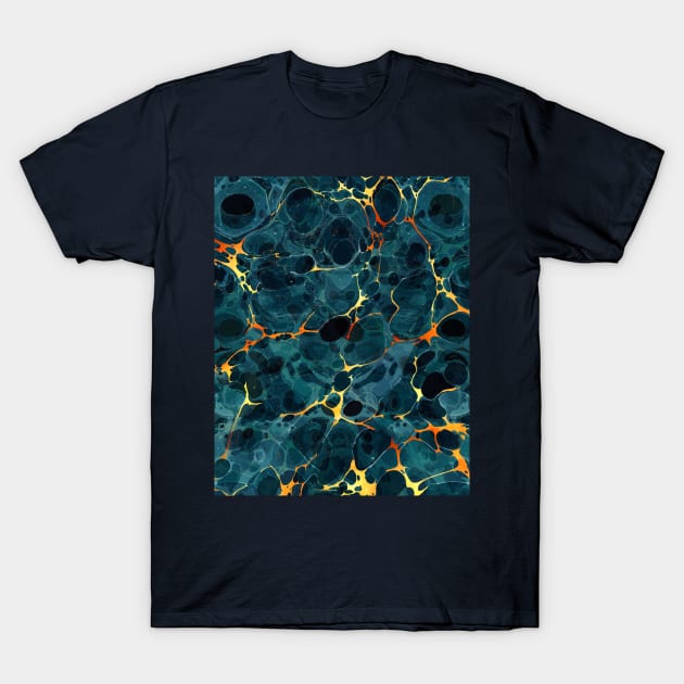 Abstract Marbling Pattern T-Shirt by StudioGrafiikka